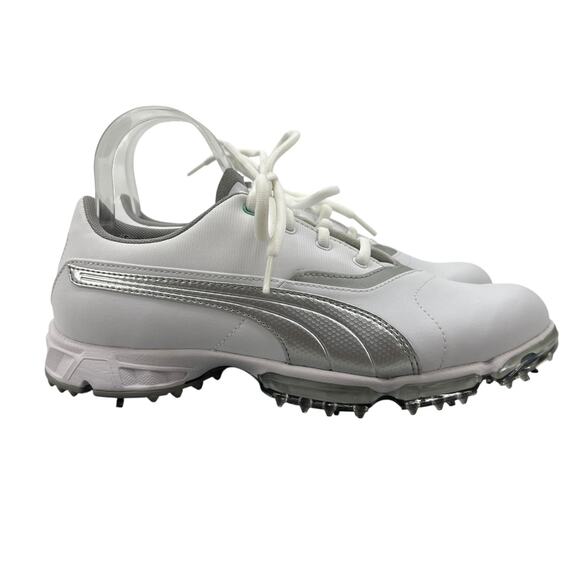 Puma Golf Shoes Womens 9 BioPro Soft-Spike Faux Leather Waterproof Lace Up - Picture 1 of 14